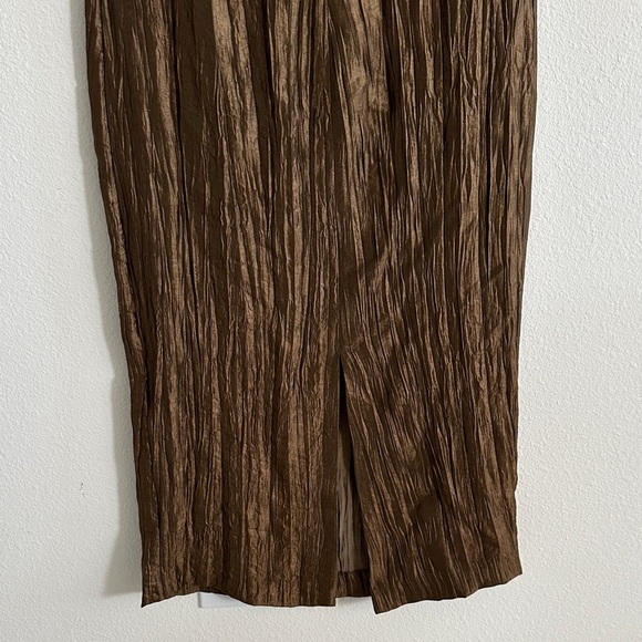 Massimo Dutti Sleeveless Halter Neck MIDI Dress - Picture 6 of 10